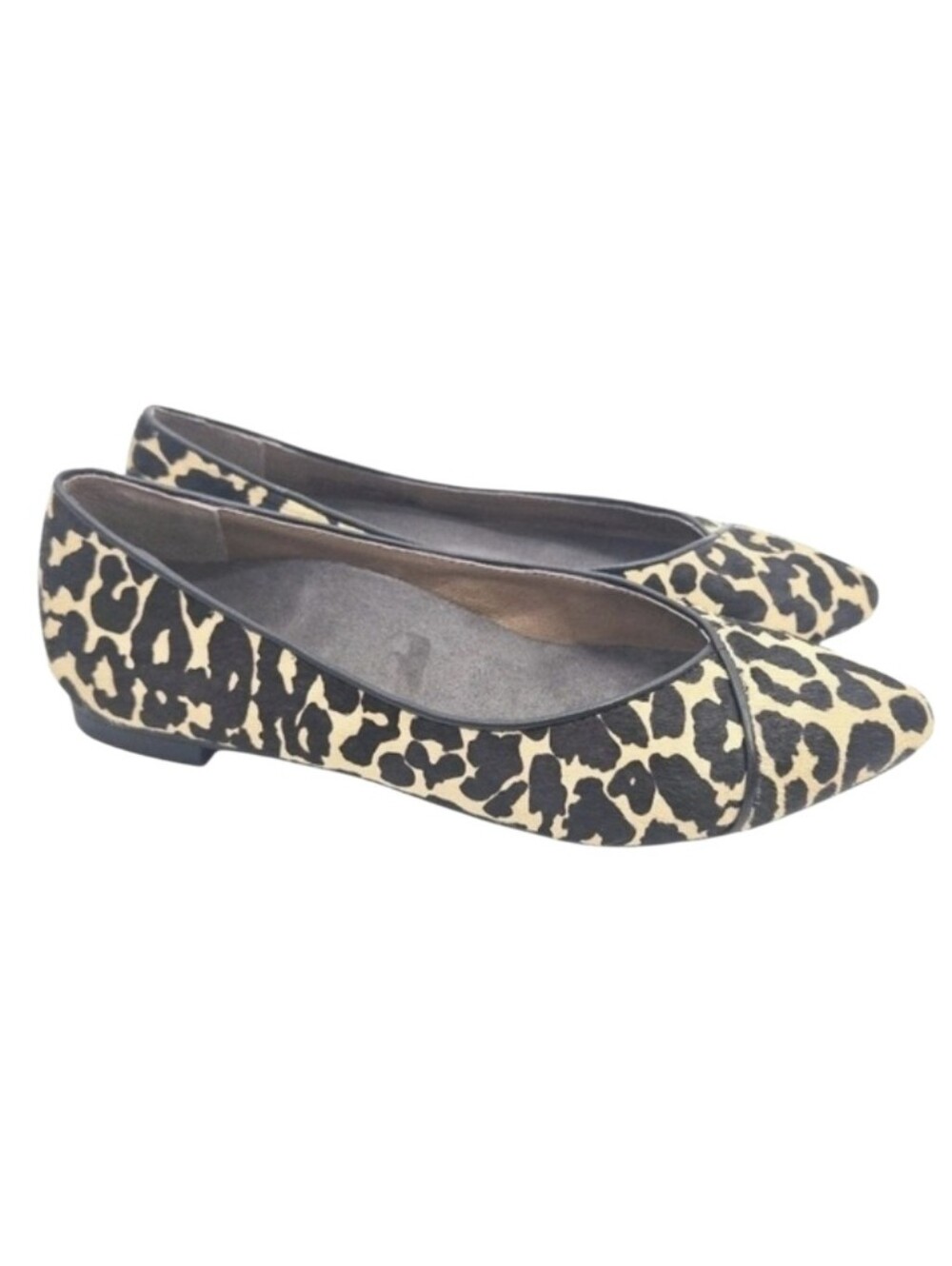 Vionic Flats Caballo Women's‎ Size 7 Shoes Leopard Calf Hair Slip On Loafers